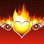 Flaming heart depicting the heart of Your Business