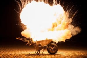 Ideas spark businesses. Business Coaching by Brilliant Breakthroughs, Inc. illustrated by a wheelbarrow having fireworks exploding in it.