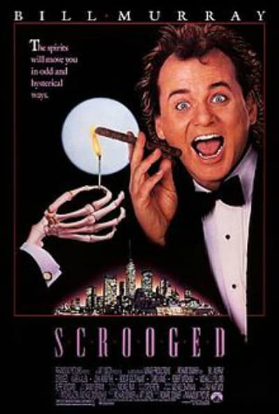 Business Coaching by Brilliant Breakthroughs, Inc. Business Movie Review illustrated with movie poster from Scrooged (1988).