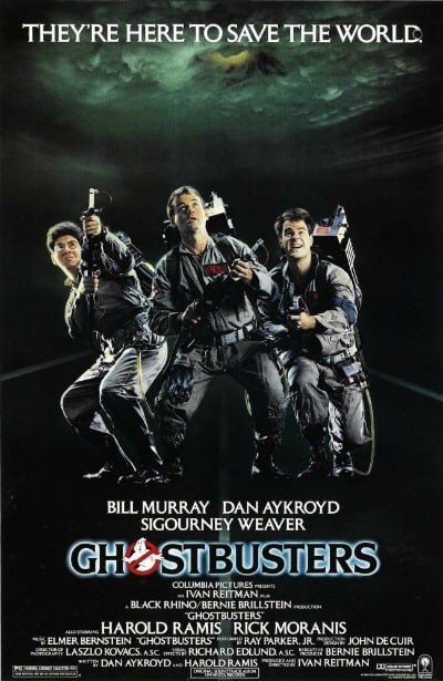 Small Business Coaching by Brilliant Breakthroughs, Inc. Ghostbusters business movie review illustrated by the Ghostbusters' Movie Poster of the 3 main ghostbusters with their proton packs.