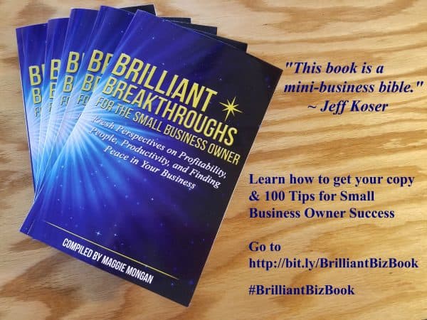 Small Business Coaching by Brilliant Breakthroughs, Inc. Completing Projects illustrated by a cover that's being released today.