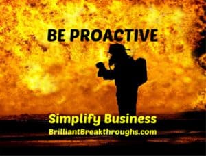 Small Business Coaching by Brilliant Breakthroughs, Inc. Topic: Business Insurance illustrated by a fireman rescuing a baby.